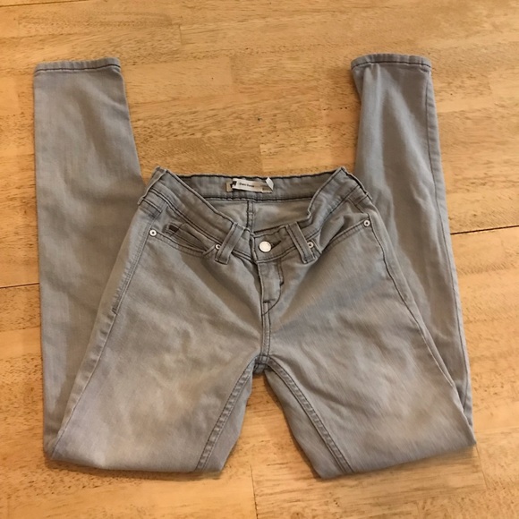 Levi's Denim - Levi’s Demi Curve Low Rise Skinny Jeans in silver gray size 3/26 y2k